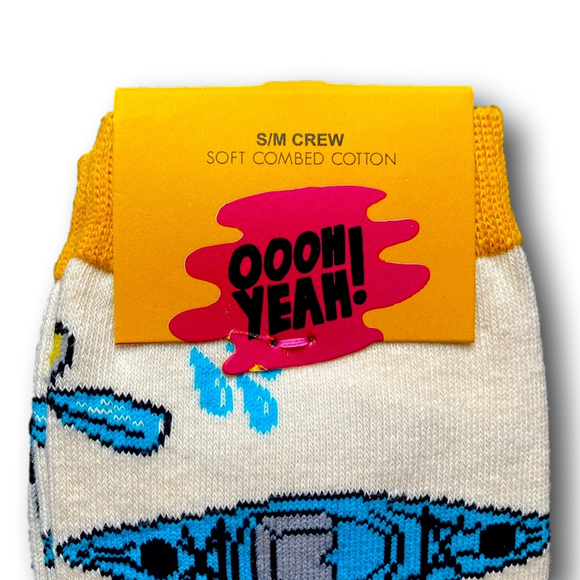 3/$15 "Kayaking Gets Me Wet" Funny Novelty Crew Socks - NWT - Picture 2 of 3